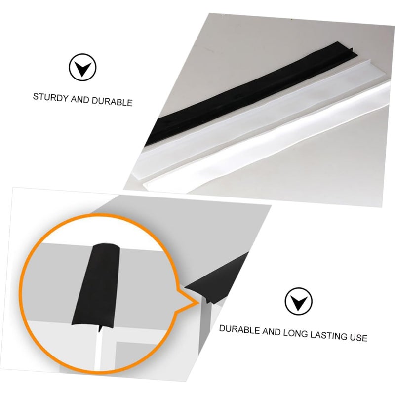 Vosarea 4pcs Stove Edge Gap Cover Silicone Gap Strip for Kitchen Worktop Sealing Tape Dishwasher Safe Easy to Clean - Image 5