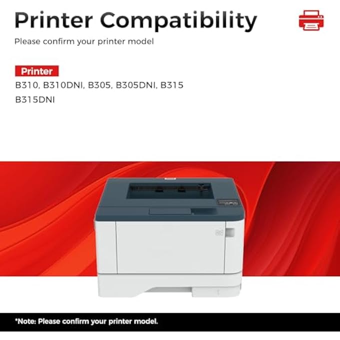 006R04377 TONER COMPATIBLE FOR XEROX B305 B310 B315 EXTRA HIGH CAPACITY 8500 PAGE BLACK TONER CARTRIDGE REPLACEMENT FOR XEROX B305/B310/B315 PRINTER TONER WITH CHIP (1-PACK) - Image 2