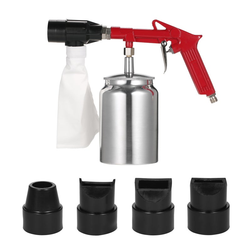 Sand Blaster Kit Abrasive Sand Blasting Shot Sandblaster with Nozzle Rust Remove Abrasive Sand Blasting for Sandblast Cabinets - Image 1