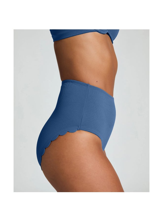 hunkemoller Scallop High Waist Rio Bikini Bottom - Image 2