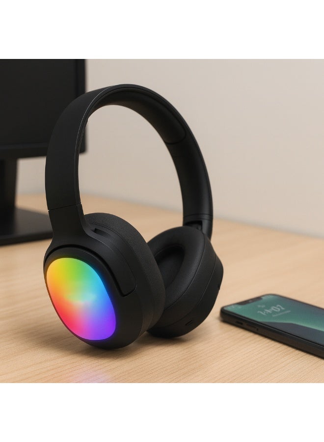 سماعة رأس سلكية LS-257 ستيريو – صوت عالي الوضوح – تصميم مريح يناسب الموسيقى والألعاب والأفلام – لون اسود - Image 4