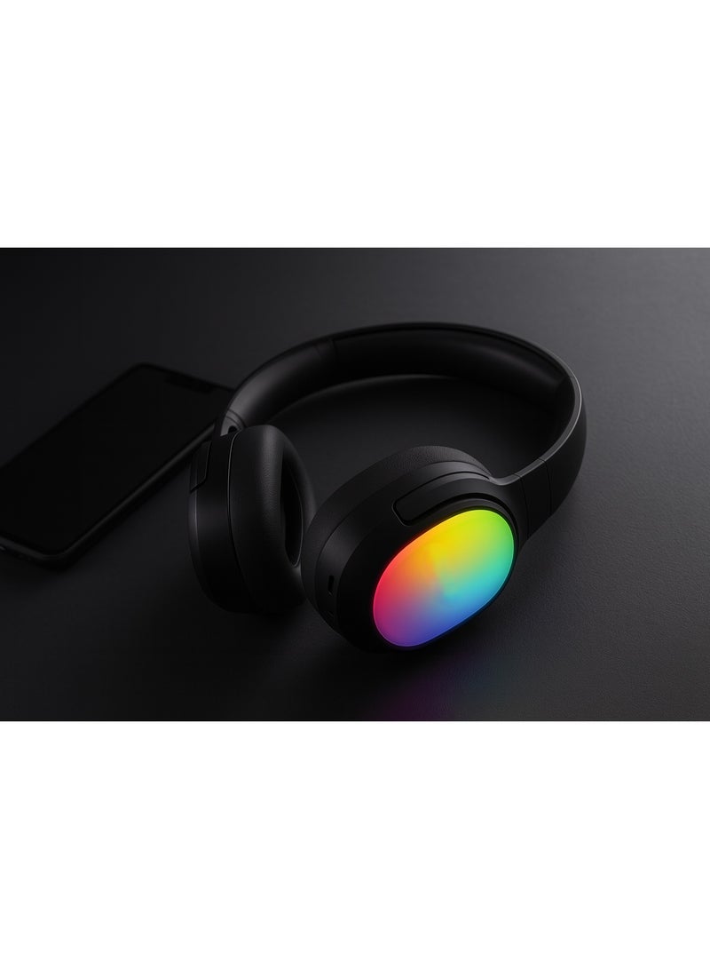 سماعة رأس سلكية LS-257 ستيريو – صوت عالي الوضوح – تصميم مريح يناسب الموسيقى والألعاب والأفلام – لون اسود - Image 5