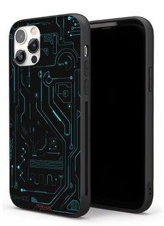 Apple iPhone 11 Pro Max Protective Case Digital Art Circuits Minimalism Multiple Display
