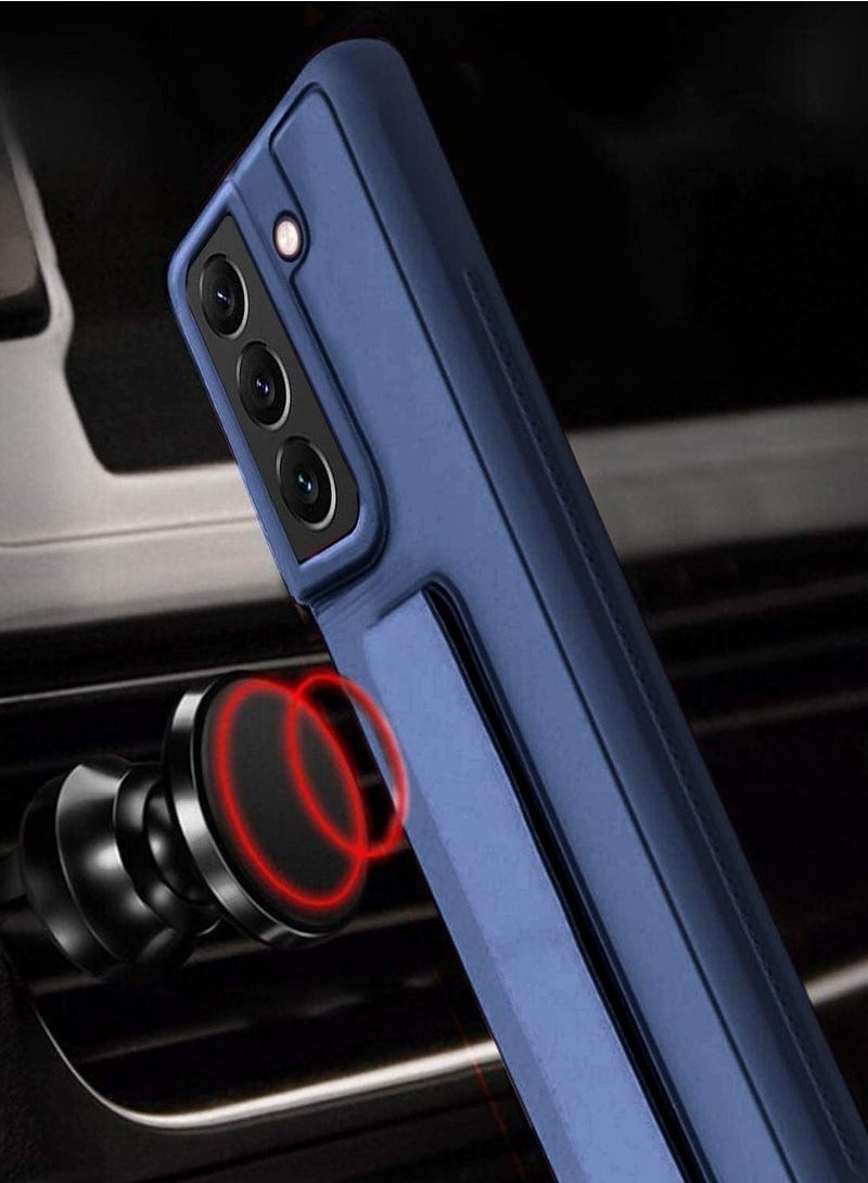 JAJEEK Samsung Galaxy S24 Plus Case Cover – Premium Silicone Vertical & Horizontal Hand Strap Case with Magnetic Car Mount Kickstand Holder for Samsung Galaxy S24 Plus – Shockproof, Durable, Full-Body Protection - Image 4