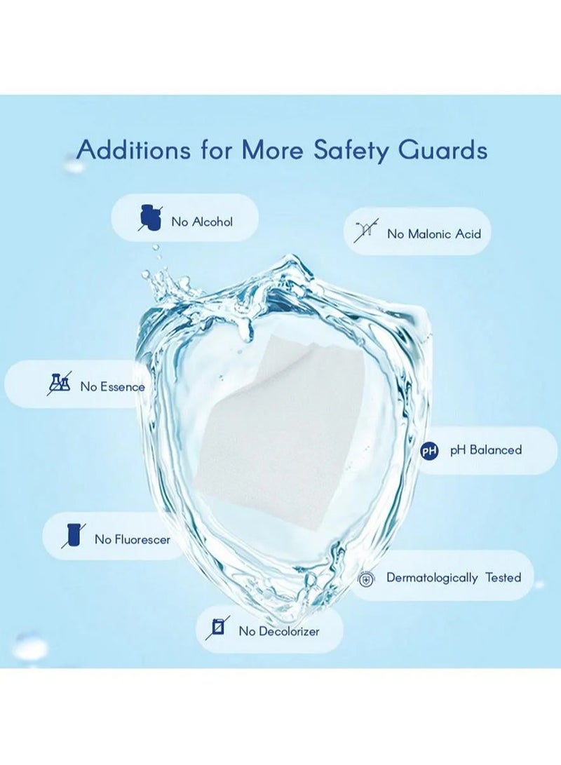 aiwibi مناديل مبللة للأطفال من Aiwibi 99.91% ماء نقي، صديقة للبشرة للمواليد الجدد، أكثر نعومة، خالية من الكحول، 0 أشهر فما فوق، عبوة من 6 - 360 قطعة - Image 2