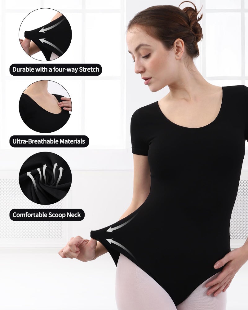 iMucci Leotards for Women Gymnastics Dance Leotards Ballet Leotard Ballerina Leotard Adult Bodysuit - Image 3