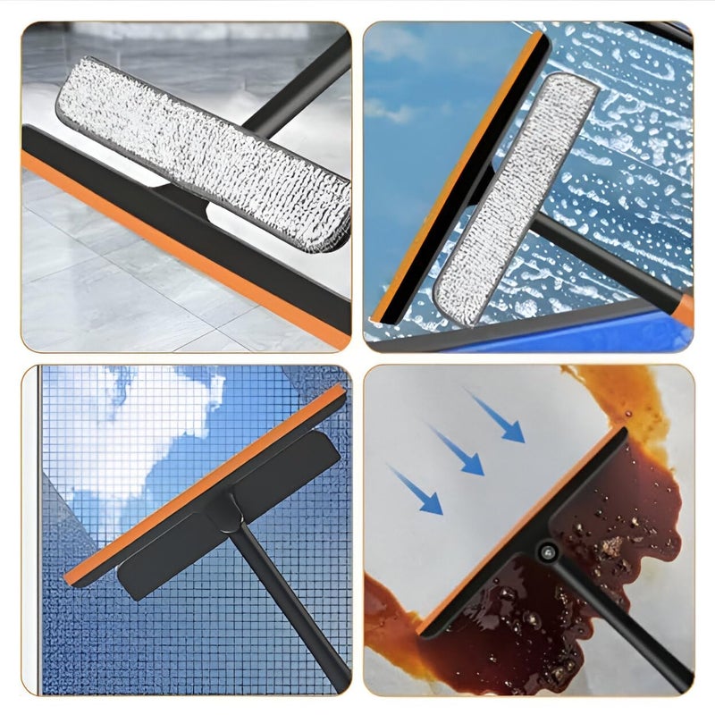 Wipsor مساحة 3 في 1 بتصميم مزدوج الجوانب لمساحة الزجاج للنوافذ، زجاج السيارة، المرايا، الأرضيات 360° قابلة للدوران مع قبضة مريحة - Image 5