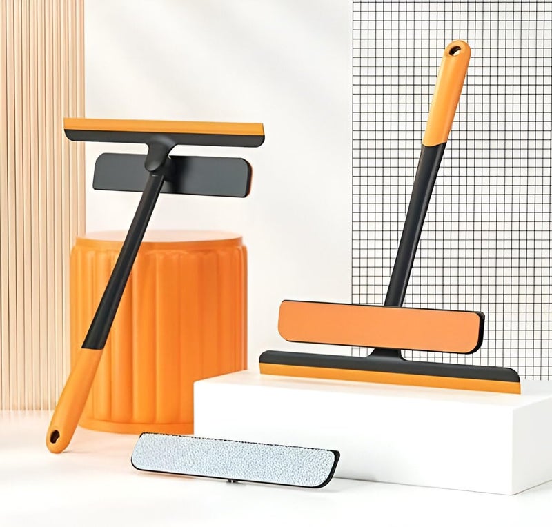 Wipsor مساحة 3 في 1 بتصميم مزدوج الجوانب لمساحة الزجاج للنوافذ، زجاج السيارة، المرايا، الأرضيات 360° قابلة للدوران مع قبضة مريحة - Image 2