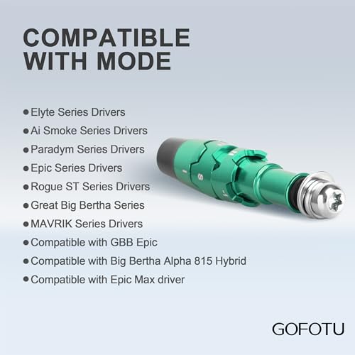 Gofotu .335 Shaft Adapter Sleeve Compatible with Callaway Elyte Ai Smoke Series Drivers, Paradym, Epic, Rogue ST, Great Big Bertha, MAVRIK Series,815 Drivers - Image 4