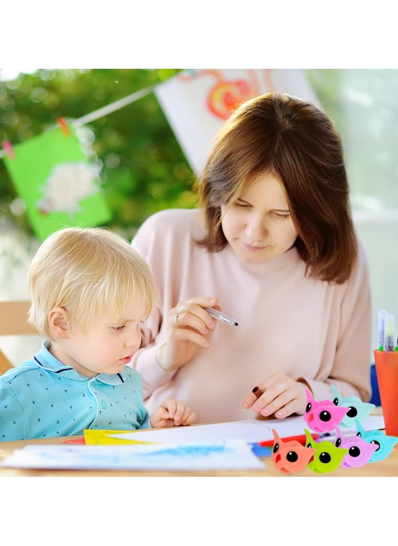 CMGTYYD Pencil Grips, Owl Pencil Grips, 6 Pcs Writing Aid for Children, Pencil Grips for Children Handwriting Correction, Pen Grips with Ergonomic Design for Kids Finger for Kids, Adults, Preschoolers