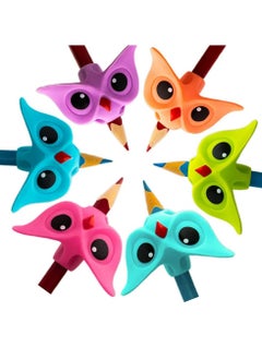 CMGTYYD CMGTYYD Pencil Grips, Owl Pencil Grips, 6 Pcs Writing Aid for Children, Pencil Grips for Children Handwriting Correction, Pen Grips with Ergonomic Design for Kids Finger for Kids, Adults, Preschoolers  - Image 1