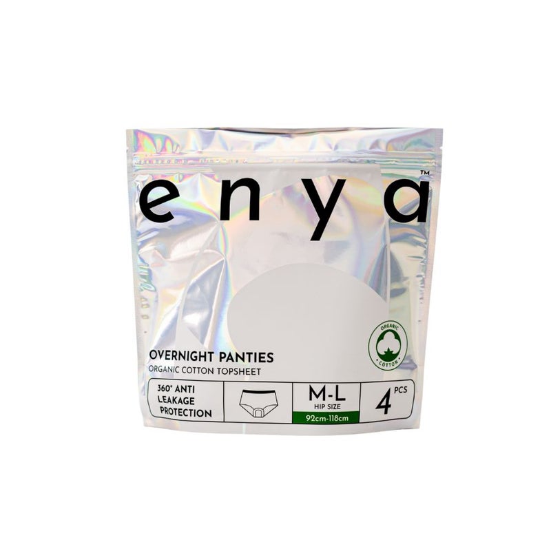 enya Overnight Disposable Panties (M-L, 4 pcs) - Image 1