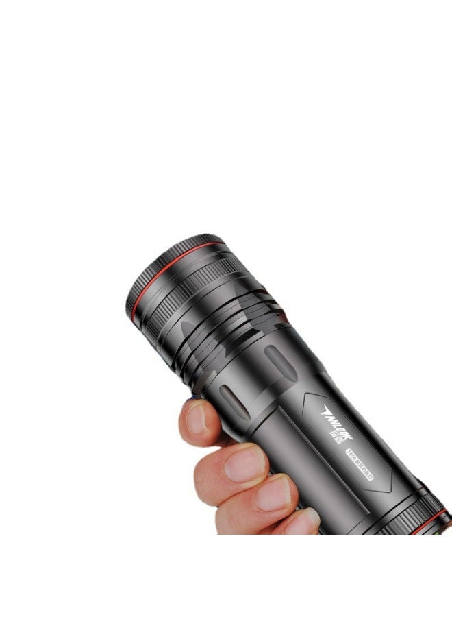 Night Fishing Lamp Fishing Lamp Purple Light Table Fishing Light High-power Bait Charging Blue Light Flashlight Luminous-Color:15 Hours - Dual Light Sources  Night Fishing Light + Charging Cable + Clip Cap Light + Ground Bracket  - Image 5
