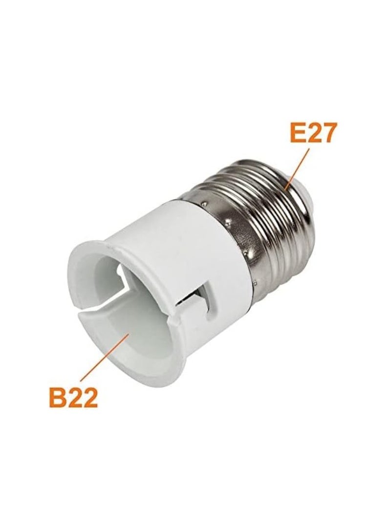 KNP KNP E27 to B22 Bulb Holder Pack of 10 Provides a Practical Solution for Adapting E27 Base Bulbs to B22 Sockets.  - Image 2
