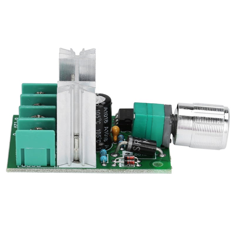 MOTOR DC Motor Speed Controller: DC 6-12V 6A, Stable Performance, Aluminum Alloy Knob With Switch Function - High Quality Circuit Board, Screw Terminals, Direction Adjustable for DC Motor Wiring & Regulatio - Image 3