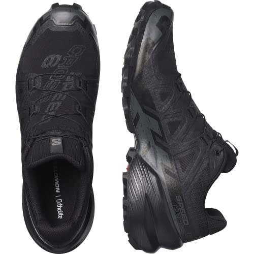 Salomon Men's Speedcross 6 Sneaker, Black/Black/Phantom, 10 - Image 5