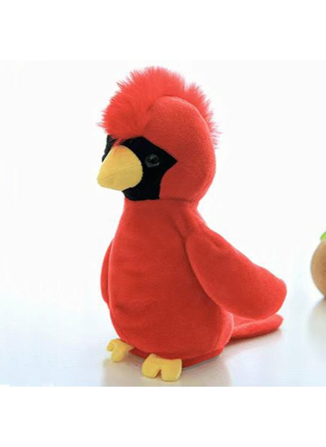 Simulation Of The Tongue Parrot Doll Dancing Doll Macaw Repetition Learning To Talk Children's Plush Toy Gift-Color:Red Flamingo-Specifications:Battery  - Image 1