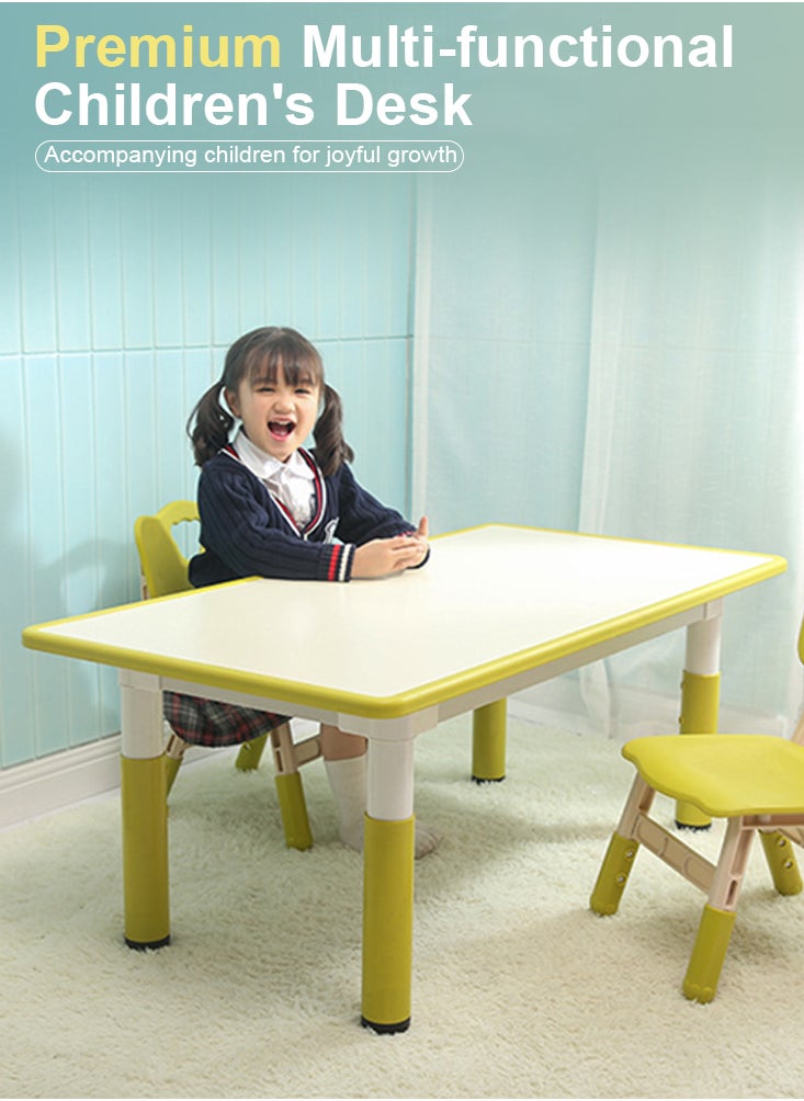 Perfii - Sturdy & Safe Adjustable-Height Mobile Preschool Activity Table - Easy Installation, Thoughtful Design - Image 1