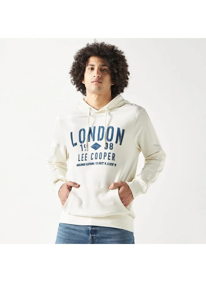 Lee Cooper Lee Cooper Printed Hoodie with Kangaroo Pocket