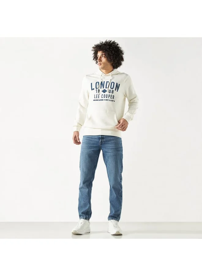 Lee Cooper Lee Cooper Printed Hoodie with Kangaroo Pocket