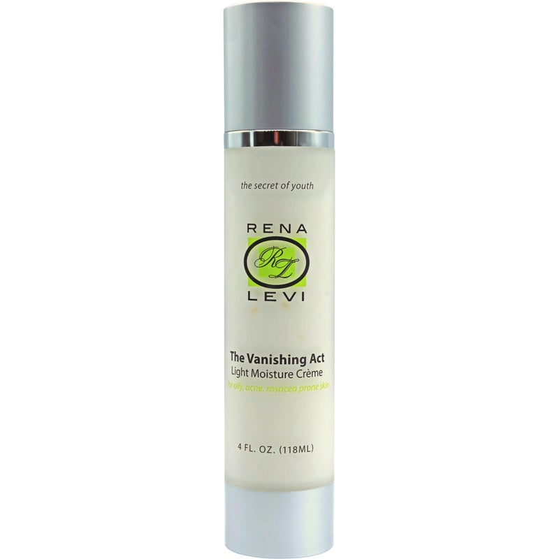 Rena Levi Light Moisture Creme Natural Facial Moisturizer for Oily and Acne Prone Skin, 4 Ounce