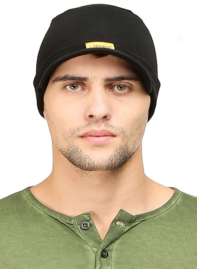 FabSeasons Combo Pack of 2, Skull Cap and Beanie Cap of Cotton - Image 3