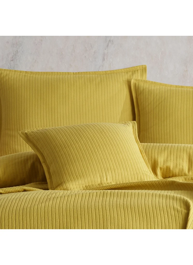 Lief Home Cotton Knitted Patterned Multi-Purpose Bedspread | 240X230