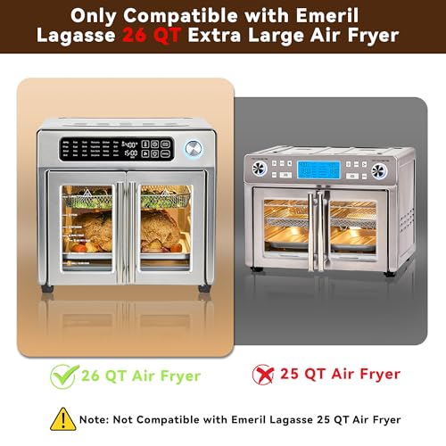 SIUDANGKA Air Fryer Liners Disposable for Emeril Lagasse 26 QT Extra Large Air Fryer, 100 PCS Unbleached Parchment Paper Sheets Accessories for Emeril Lagasse 26 Qt Toaster Oven - Image 2