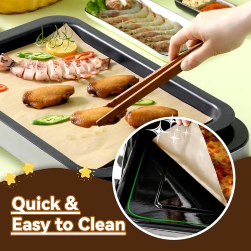 SIUDANGKA Air Fryer Liners Disposable for Emeril Lagasse 26 QT Extra Large Air Fryer, 100 PCS Unbleached Parchment Paper Sheets Accessories for Emeril Lagasse 26 Qt Toaster Oven - Image 5