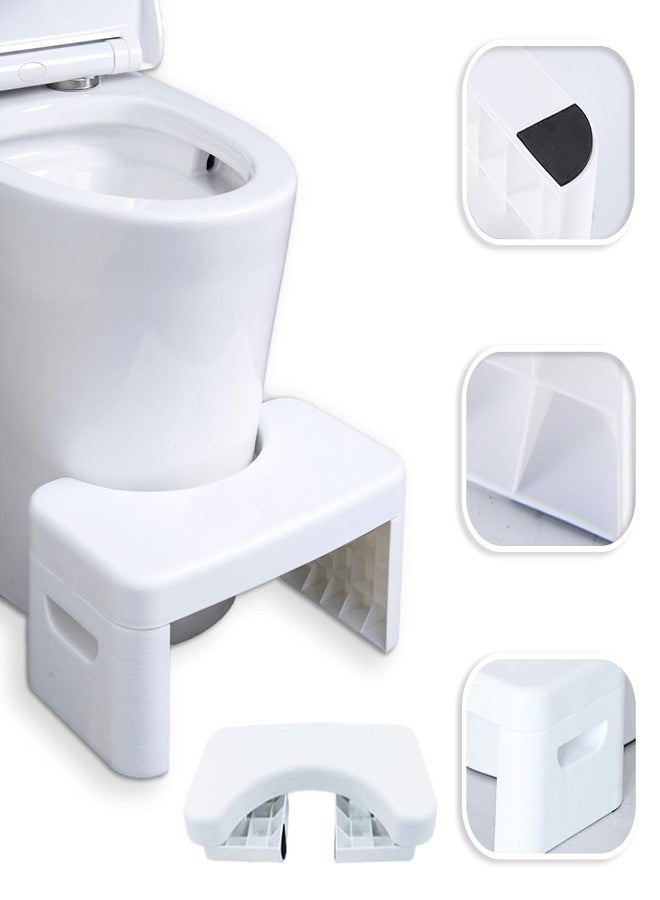 Couleurs Bathroom Toilet, Squat Toilet, Removable Multifunctional Seat Tray, Portable Step for Home Bathroom, Portable, Squat Toilet Stool, Convenient and Compact, Sturdy (White) - Image 1