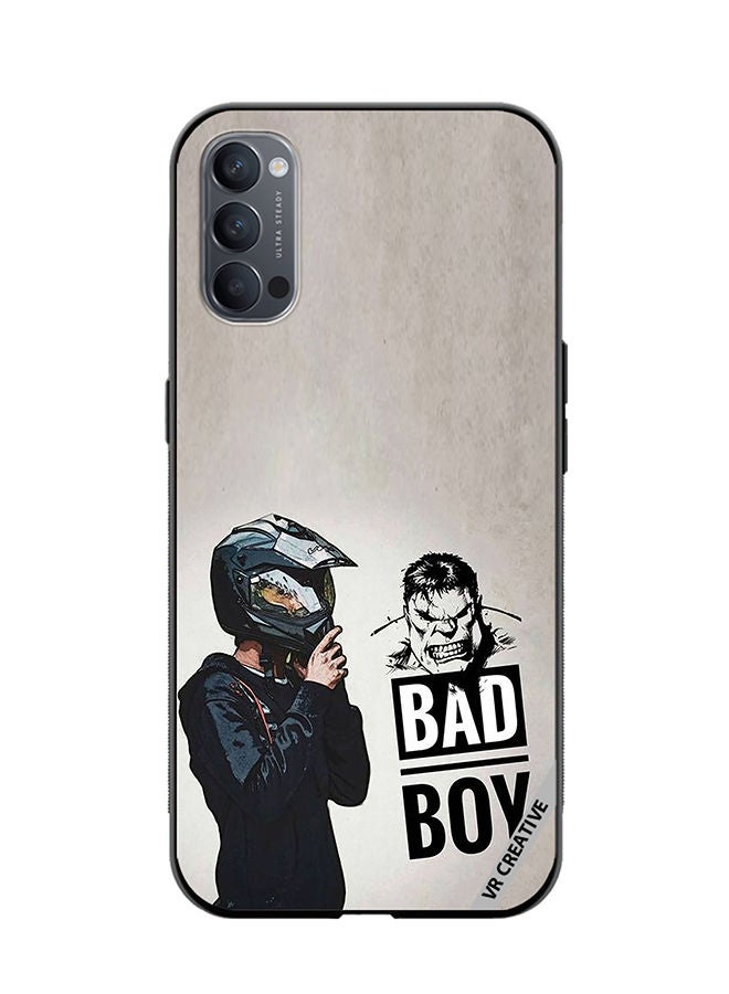 VR CREATIVE Protective Case Cover For Oppo Reno4 Pro 5G Bad Boy Design Multicolour - Image 1