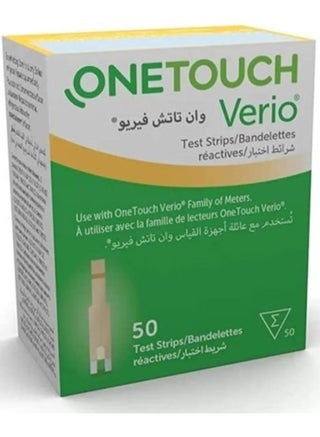 شرائط قياس نسبة السكر فى الدم ون تاتش فيريو - 50 شريط - view 3