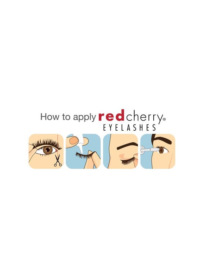 Red Cherry Eyelashes #747xs (Pack of 3) - Image 4