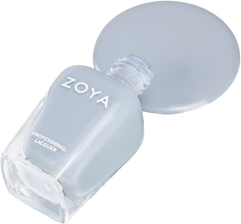 Zoya Kirsten Nail Polish - Gull Gray with Bluish Hue, 15ml - Image 5