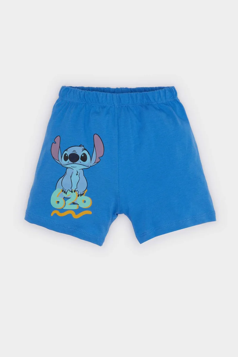 DeFacto Baby Boy Disney Lilo &amp; Stitch T-Shirt Shorts 2 Piece Set