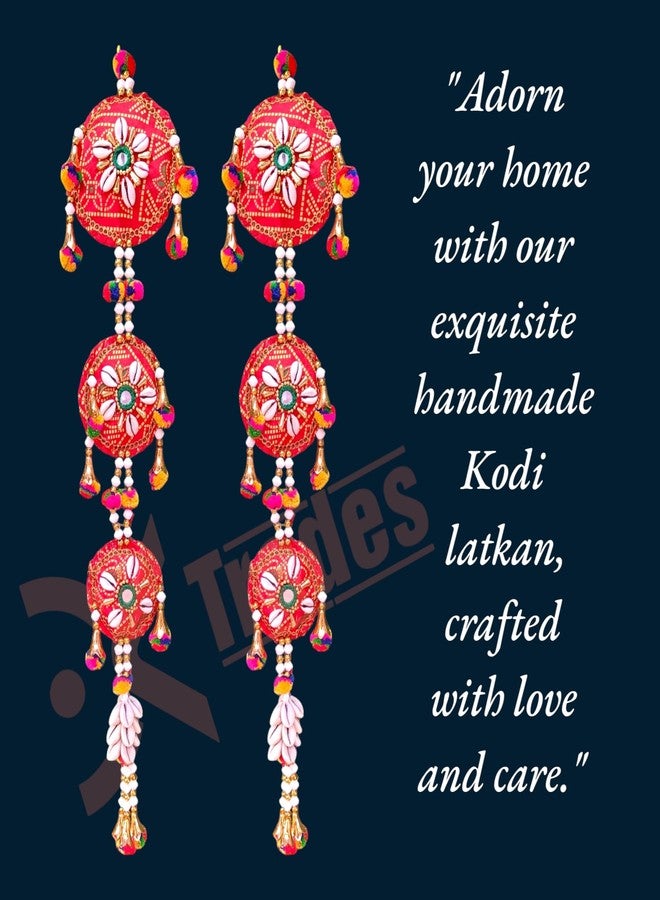 DK trades - Diwali Festival Decoration Items for Home Dcor | Hanging Latkan Toran for Pooja Room Main Door Entrance Temple Wedding Festival | Diwali Deepavali Dcor | Toran Side Hanging - Image 5