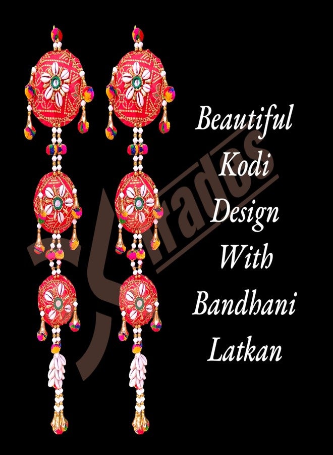 DK trades - Diwali Festival Decoration Items for Home Dcor | Hanging Latkan Toran for Pooja Room Main Door Entrance Temple Wedding Festival | Diwali Deepavali Dcor | Toran Side Hanging - Image 3