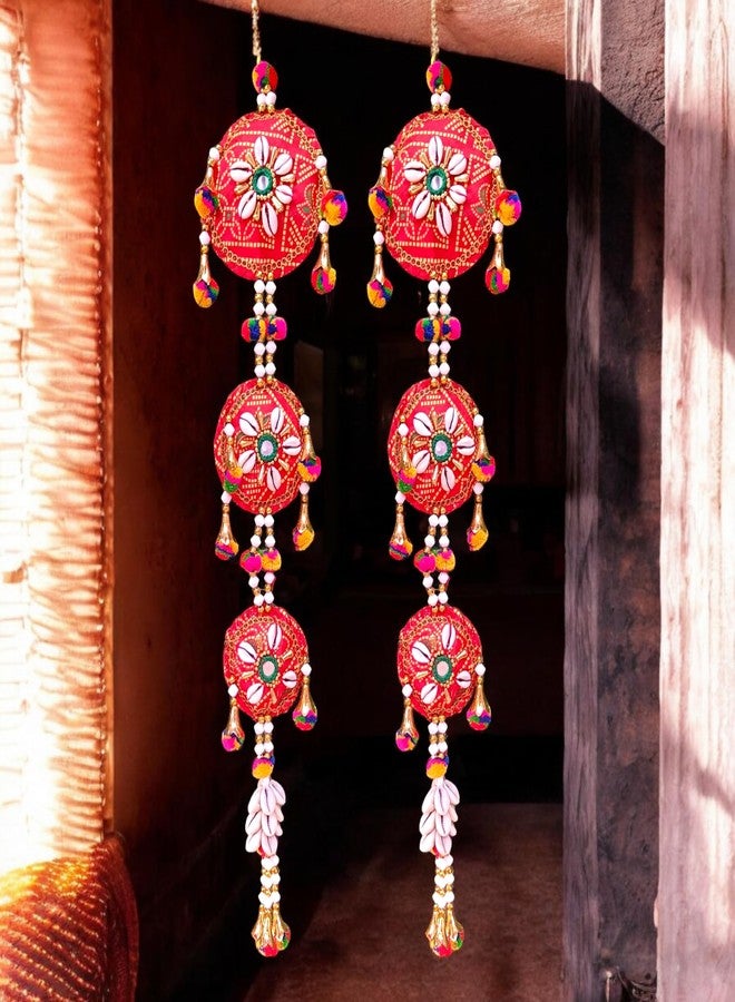 DK trades - Diwali Festival Decoration Items for Home Dcor | Hanging Latkan Toran for Pooja Room Main Door Entrance Temple Wedding Festival | Diwali Deepavali Dcor | Toran Side Hanging - Image 2