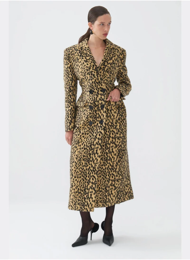 Nocturne Leopard Patterned Coat