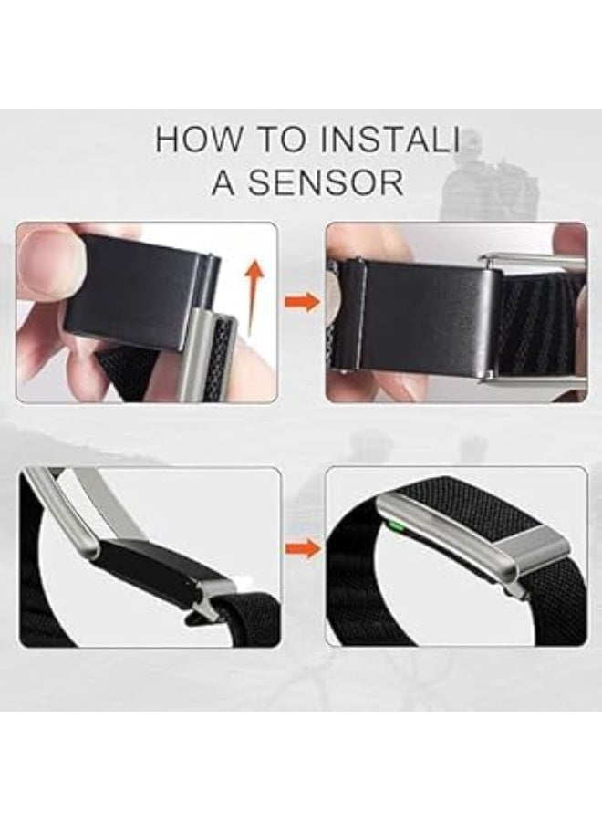 Sports Band Strap Compatible with Whoop 5.0/MG,One, Peak & Life Devices – ECG Compatiblity, Silicone Waterproof Design, Sweatproof Strap with U-Shape Silver Connector (Black-Grey) - Image 3