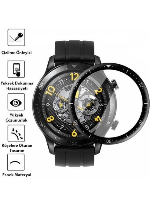 Polhammobile - 3D Full Covering Watch Screen Protector For Polham Realme Watch S Pro, Pc+Pmma Hd Screen Protector - Image 1