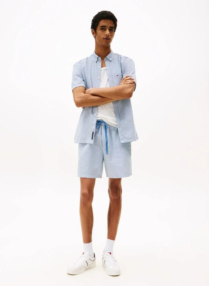 TOMMY JEANS Seersucker Beach Shorts