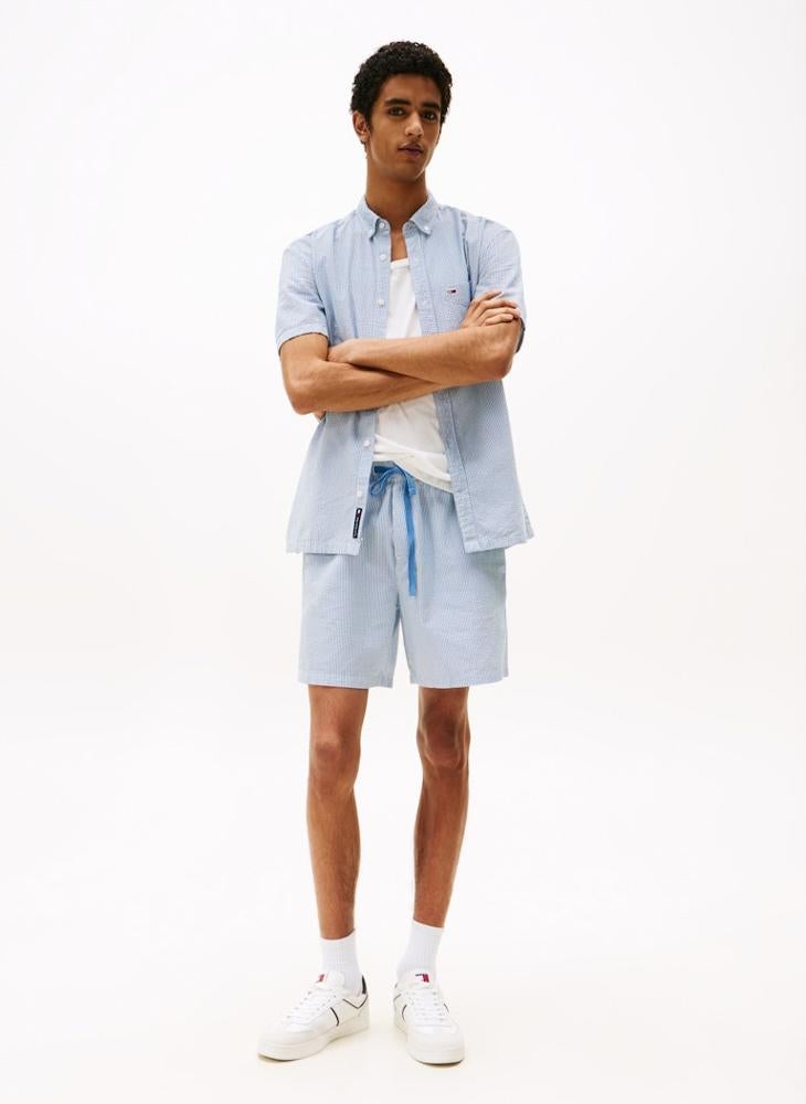 TOMMY JEANS Seersucker Beach Shorts  - Image 4