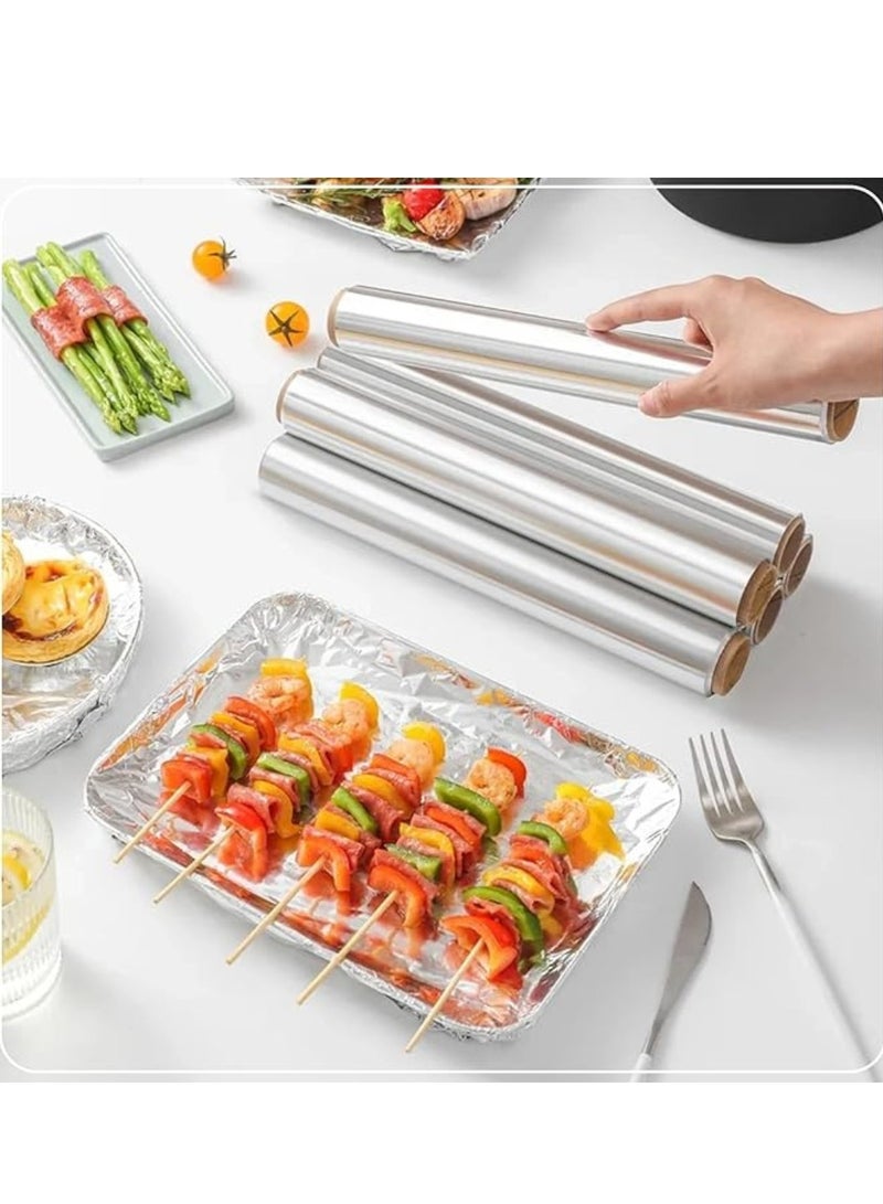 CRYSTAL Premium Aluminium Foil Roll - 45cm x 300m, 1.8Kg Heavy Duty Catering Grade,Pack of 6 - Image 2