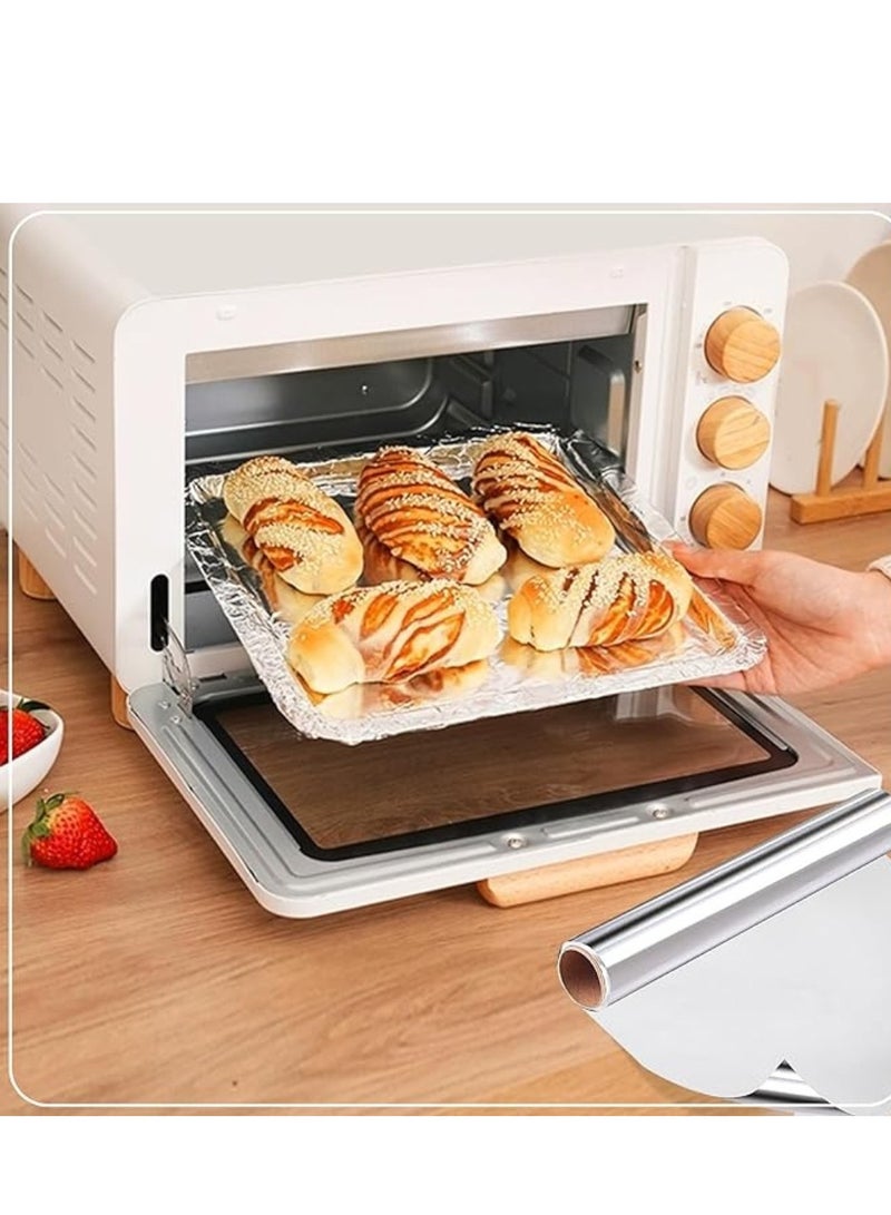 CRYSTAL Premium Aluminium Foil Roll - 45cm x 300m, 1.8Kg Heavy Duty Catering Grade,Pack of 6 - Image 3