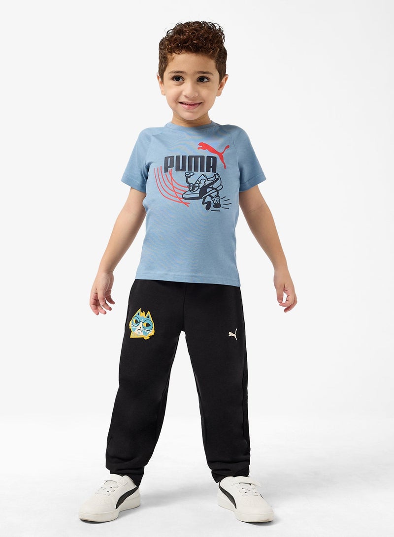 PUMA Kids Little Runners Aop T-Shirt - Image 4