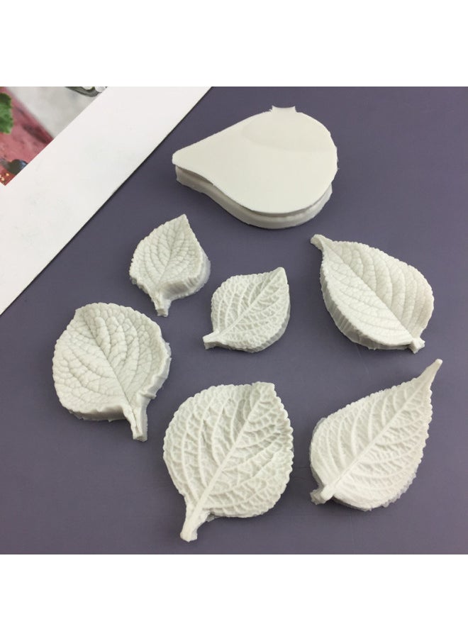 DIY Flip Sugar Flower Leaf Simulation Pattern Vein Flower Cake Baking Silicone Mold Food Grade Tool Decoration-Specification - Image 3