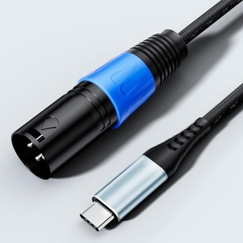 Mugteeve USB C to XLR Male Speaker Cable, 10 Feet Smartphone USB Type-C to XLR Output Cable, Built-in Hi-Fi Grade DAC Audio Chip, for Mixer, AMP, Studio Monitor Connection Cord - Image 2