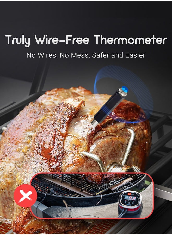 Food Thermometer TNT-11-B Truly Wire-free BBQ Meat Thermometer Bluetooth 5.0 Meat Thermometer for Oven Smoker Grill Sous Vide IP67 Waterproof APP Control - pzsku/ZCF1DF5341836B7B03C23Z/45/_/1709794418/03f70d10-70a6-4330-8ec0-540289ab22bb