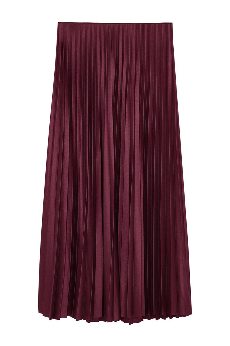 trendyol Plum Pleated Maxi Skirt - Image 5